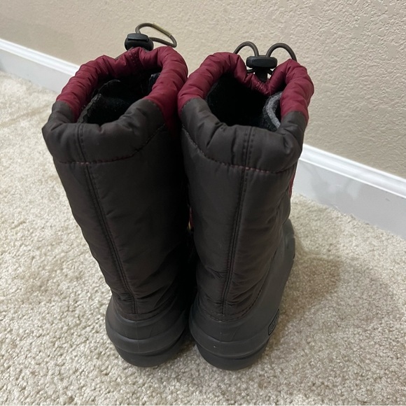 Sorel Youth Snow Winter Boots Kids Size 4 Maroon NY1799-228 Slip On Insulated, - Picture 15 of 15
